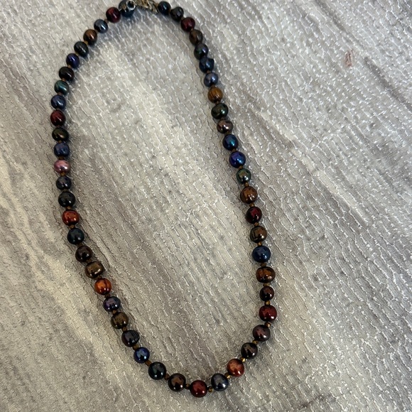 Multicolor Pearl Necklace - Picture 8 of 8